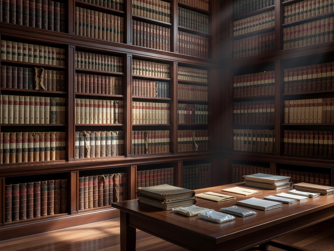 Premium archive room filled with case folders